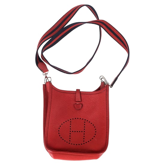 Hermès Evelyn TPN Mini 16 Bag in Red Leather - Image 1
