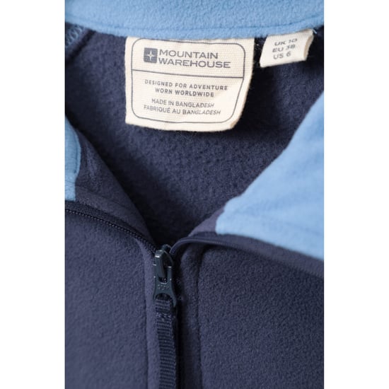 Mountain Warehouse Womens/Ladies Montana Half Zip Fleece Top (Navy) - Image 2