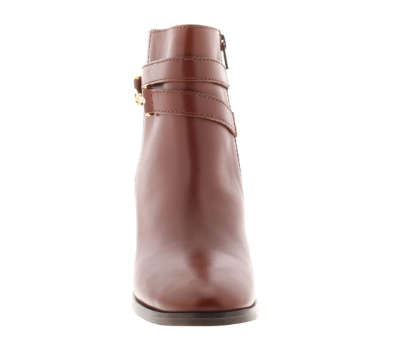 Botas para mujer Ted Baker Anisea de piel con tacón bloque en color marrón claro - Image 3
