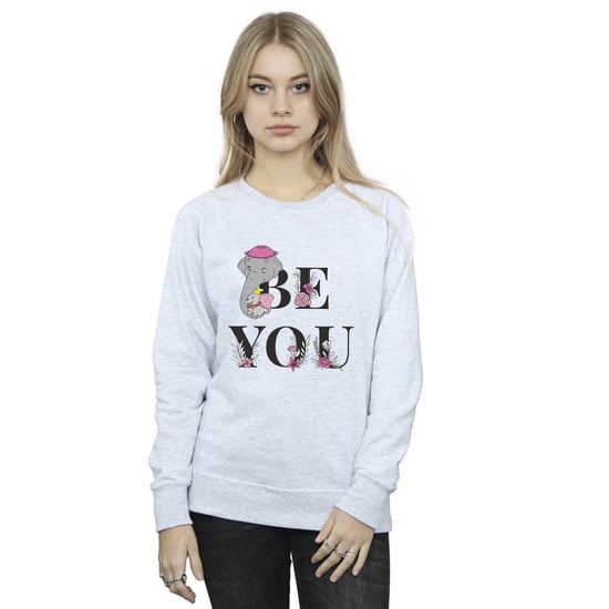 Disney Womens/Ladies Dumbo Be You Sweatshirt (Sports Grey) - Image 2