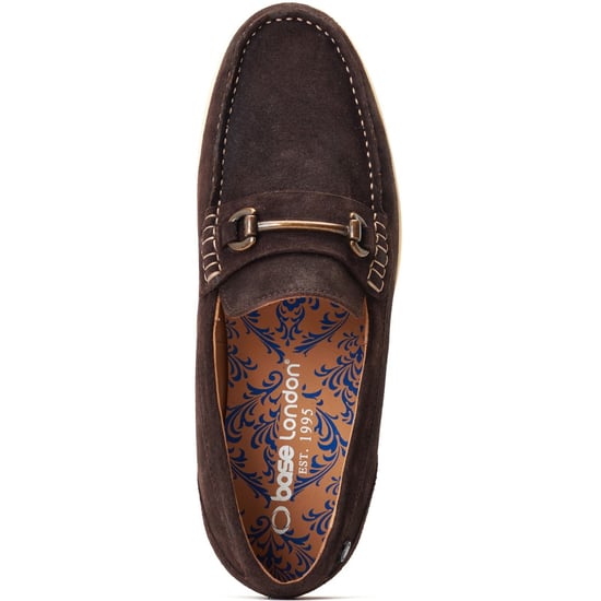 Base London Snapper Leather Men's Burnt Brown Loafers - Image 4