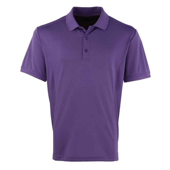 Premier Mens Coolchecker Pique Polo Shirt (Purple) - Image 1