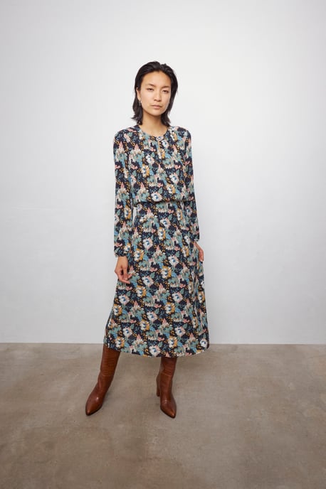 Long Sleeve Floral Maxi Dress