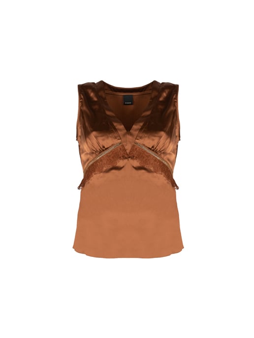 Pinko Top Sabino de mujer marrón - Image 1