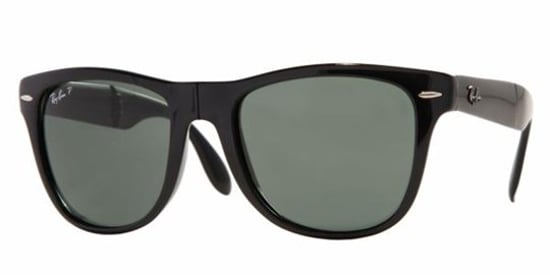 Gafas de sol Ray-Ban Wayfarer plegables 4105 negras verdes polarizadas 601/58 54mm - Image 1