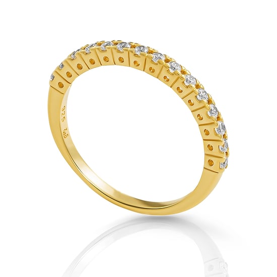 Orphelia 'Claire' Women's 925 Sterling Silver Ring - Gold ZR-7539/G - Image 2