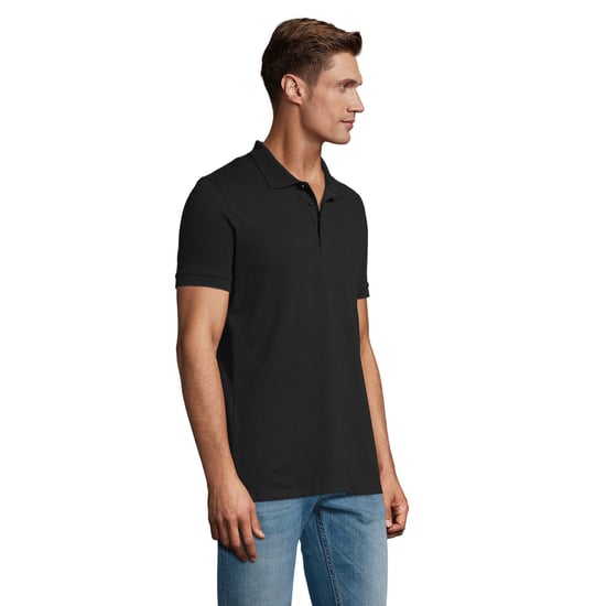 SOLS Mens Phoenix Polo Shirt (Black) - Image 3