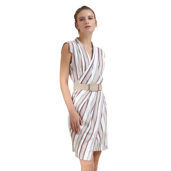 Crossed Panels Tailor Dress - Image 6