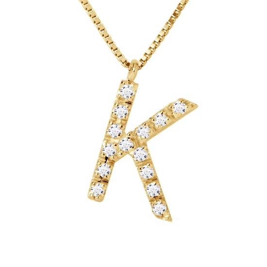 DIADEMA - Necklace with Diamonds - K - Yellow Gold