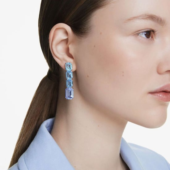 Swarovski 'Millenia' Women's Base Metal Drop Earrings - Silver 5696516 - Image 5