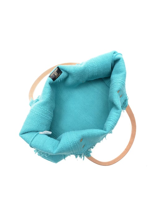 Renata Corsi SS22 RC 601T Turquoise Leather Bag - Image 4