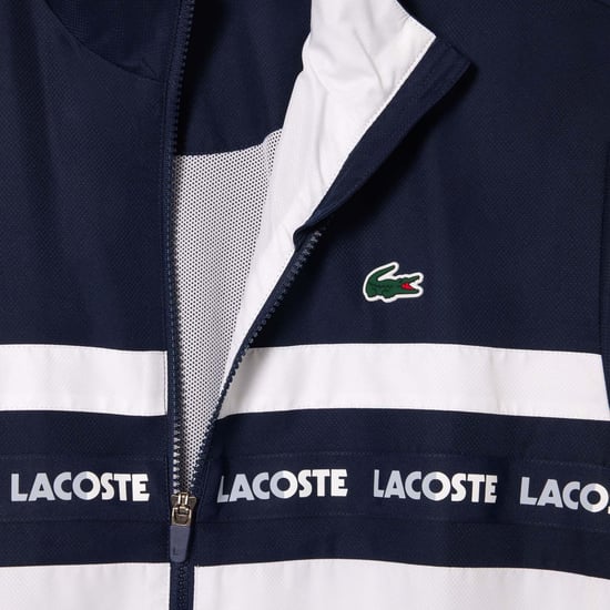 Men's Lacoste Sportsuit Tennis Tracksuit in Navy-White