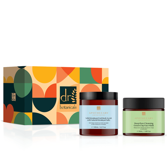 Kit Antiedad Dr Botanicals Mascarilla Reequilibrante y Exfoliante Corporal Himalaya - Image 1