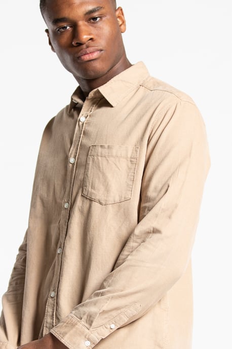 Cotton Long Sleeve Corduroy Shirt