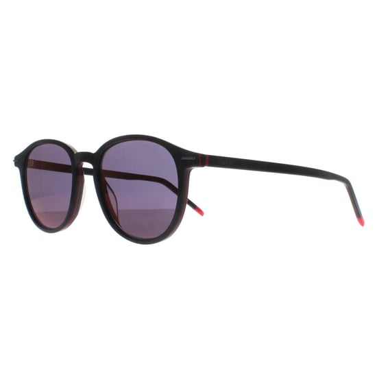 Hugo by Hugo Boss Round Mens Black Red Mirror HG 1169/S