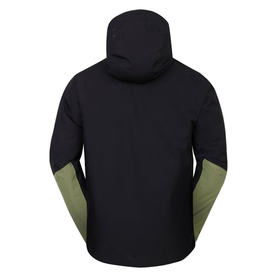 Dare 2B Mens Precision II Ski Jacket (Black/Olivine Green) - Image 2
