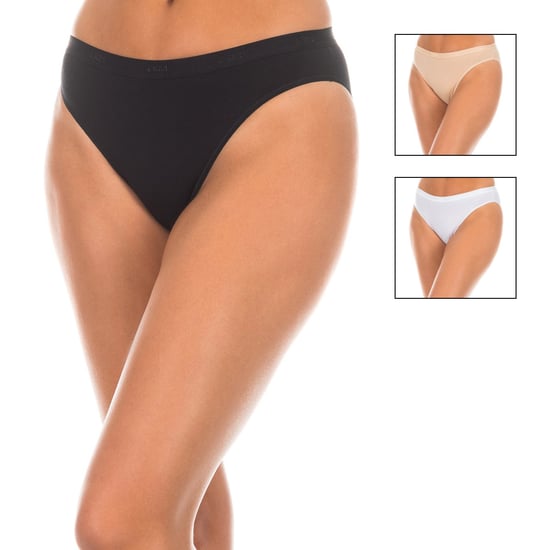 Pack-3 Les Pockets panties elastic fabric D4H00 woman