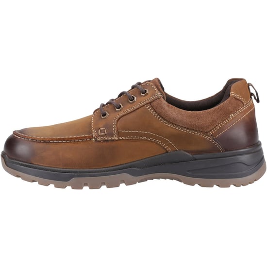 Hush Puppies Percy Leather Men's Tan Lace-Up Shoes - Image 4