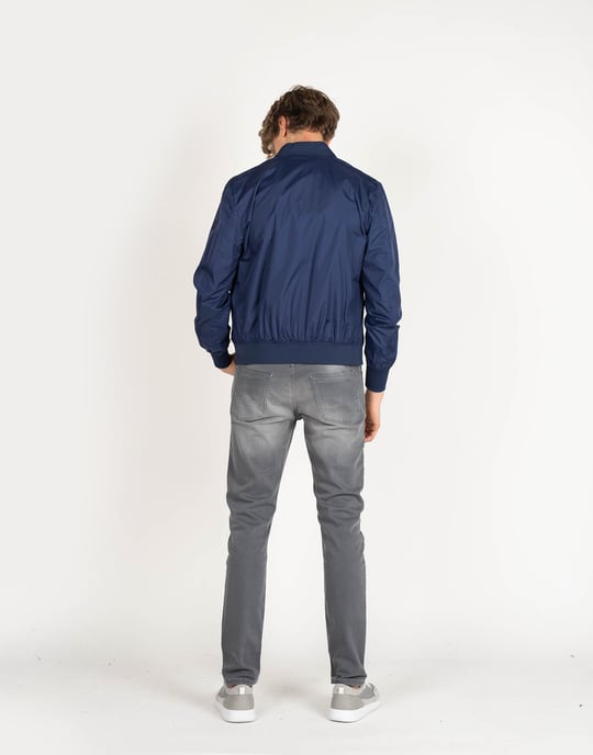 Invicta Chaqueta Bomber del hombre Blanco, azul - Image 4