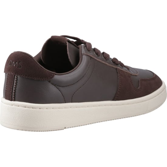 TOMS TRVL Lite Court Leather Men's Brown Trainers - Image 2