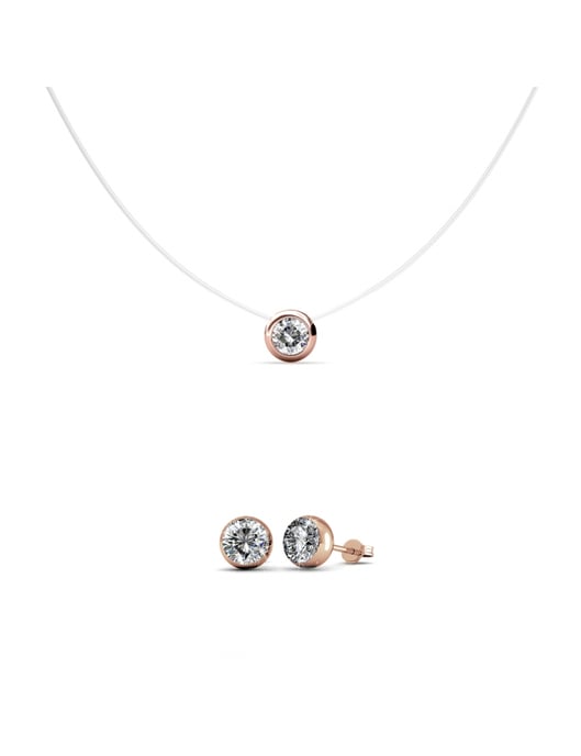 Conjuntos de lunas - Oro rosa y cristal - Image 1