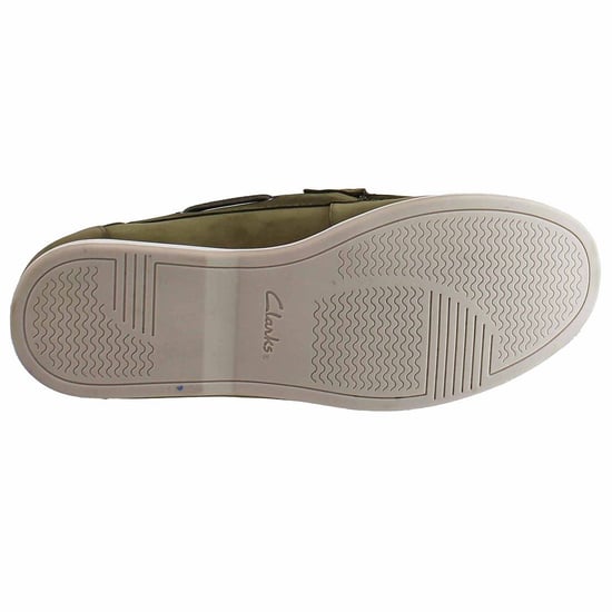 Clarks Morven Sun Mens Green Shoes - Image 5