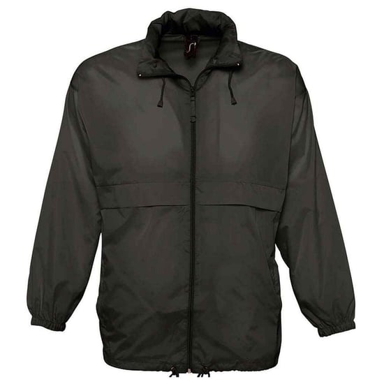 SOLS Unisex Adult Surf Windbreaker (Black) - Image 1