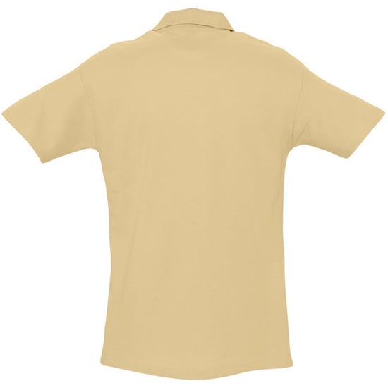 SOLS Mens Spring II Short Sleeve Heavyweight Polo Shirt (Sand) - Image 2