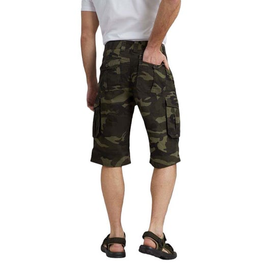Mountain Warehouse Mens Camo Cargo Shorts (Khaki Green/Black) - Image 6