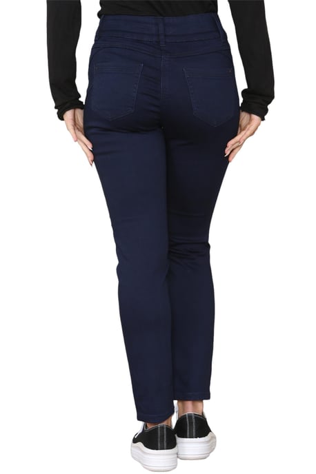 M&Co Vaqueros de pierna estrecha para mujer en azul índigo - Image 2