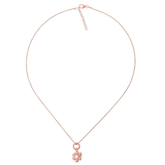 Orphelia Women's 925 Sterling Silver Chain with Pendant - Rose ZH-4854/1 - Image 1