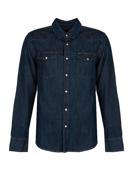 Guess Camisa del hombre azul oscuro - Image 1