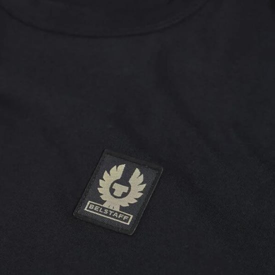 Belstaff Mens Cotton Logo T-shirt Navy - Image 2