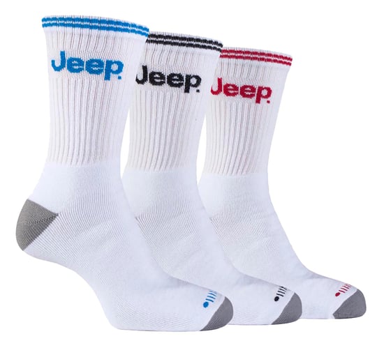 JEEP - 3 Pares de Calcetines Deportivos de Rizo de Algodón Grueso Acolchados para Hombre - Image 1