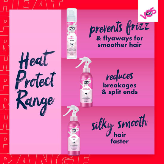 VO5 Heat Protect Spray For Soft & Shiny Hair on Wet or Dry Hair, 2x 200ml