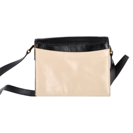 Marni Trunk Mini Color-Block Shoulder Bag in Beige Leather - Image 3
