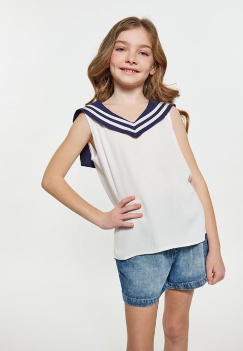Dreimaster Blouse off-white - Image 3