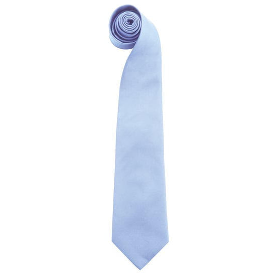 Premier Mens “Colours” Plain Fashion / Business Tie (Mid Blue) - Image 1