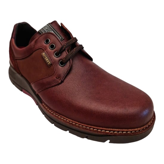 Man's Derby Shoe Riverty color Burgundy