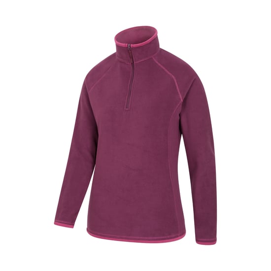 Mountain Warehouse Womens/Ladies Montana Half Zip Fleece Top (Berry) - Image 5