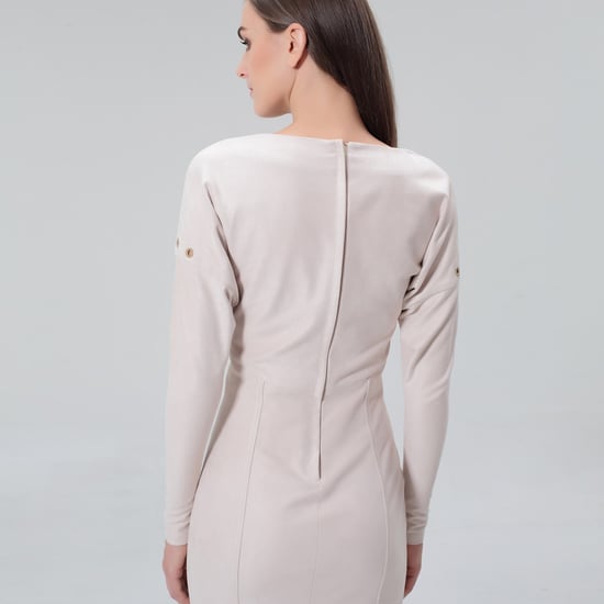 Hem lacing straight dress - Image 5