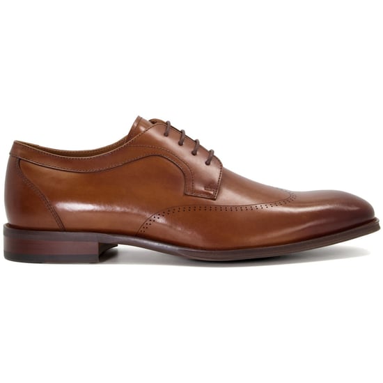 Dune Sheath Leather Men's Tan Oxford Shoes - Image 4