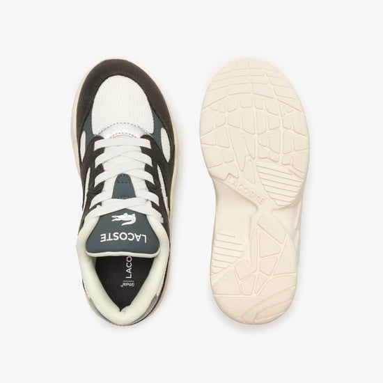 Boy's Lacoste Childrens Storm 96 Vintage Trainers in Black-White