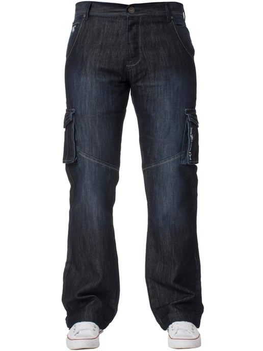 Kruze | Vaqueros Cargo Combat para Hombre - Azul Oscuro - Image 2