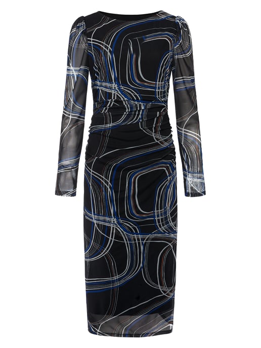 Gizelle Squiggle Mesh Dress