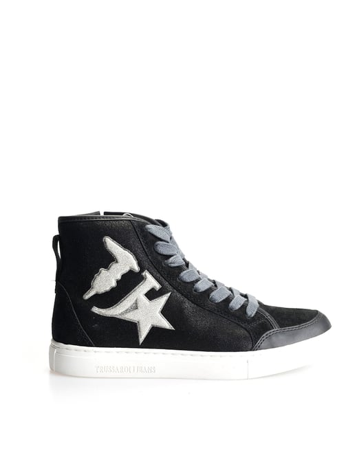 Trussardi Jeans Sneaker Mujer Negro - Image 1