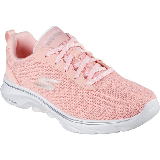 Skechers Go Walk 7 Kaylor Polyester Women's Peach Trainers - Image 1