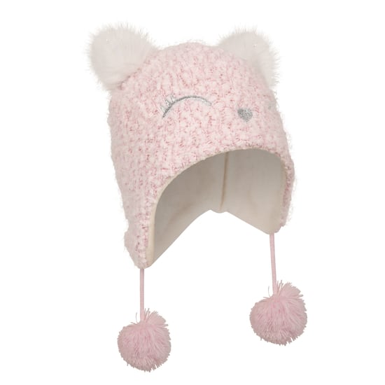Mountain Warehouse Childrens/Kids Cosy Trapper Hat And Gloves Set (Pink) - Image 2
