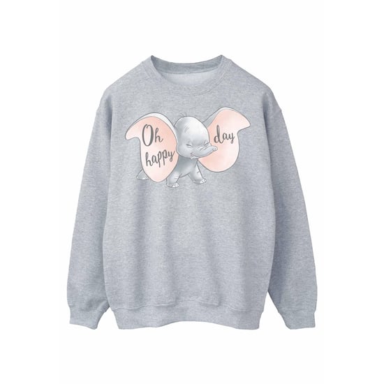 Disney Womens/Ladies Dumbo Happy Day Sweatshirt (Baby Pink)