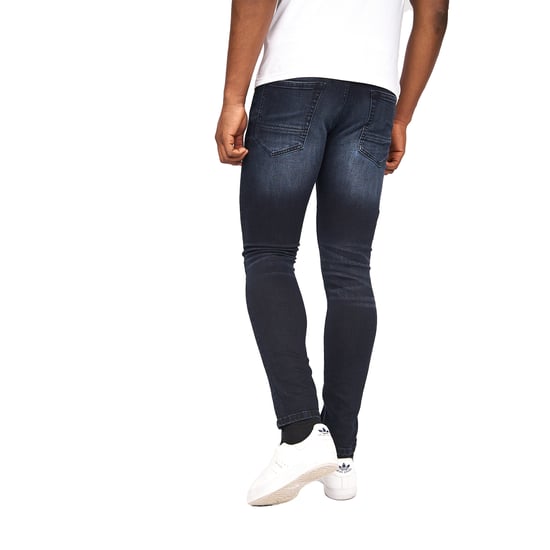 Crosshatch Mens Barbeck Slim Jeans (Blue Black) - Image 2